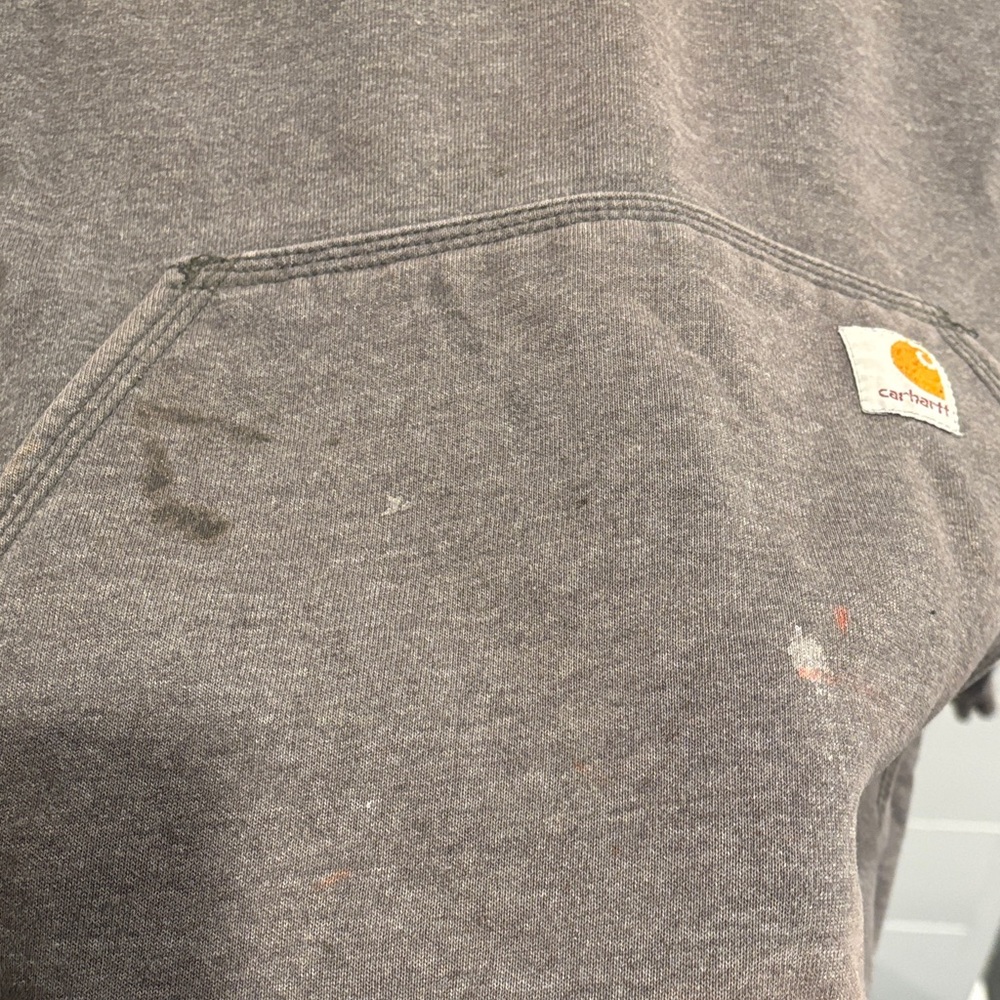 Carhartt Charcoal Half-Zip Sweatshirt - Picture 3 of 6